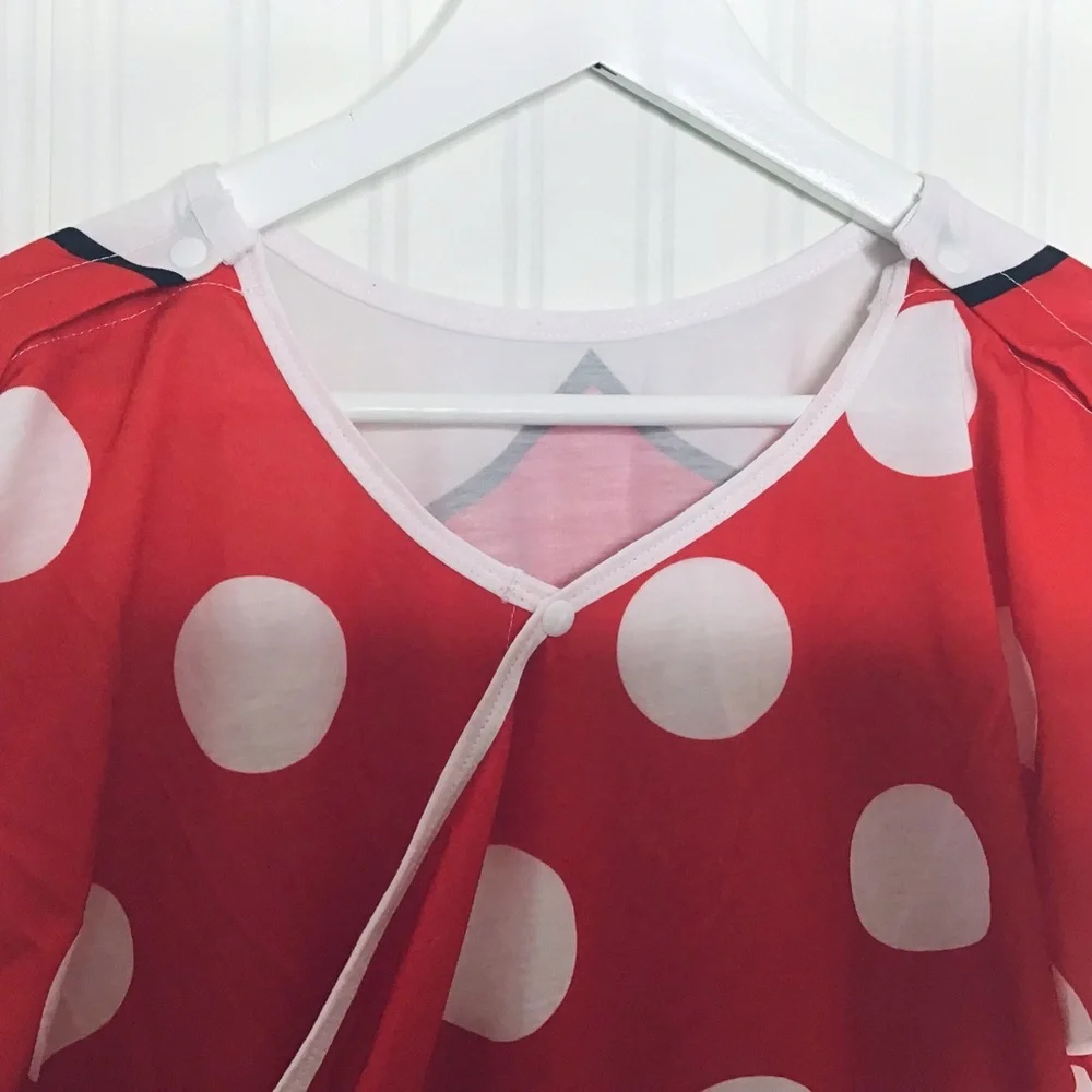 Disney Minnie Mouse polka dot wrap around nightgown or costume size XL - Picture 8 of 10